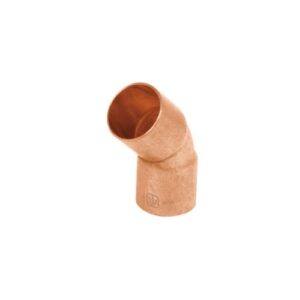 codo cobre 45